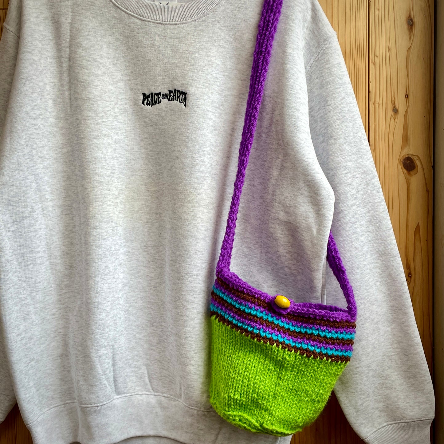 ニット かぎ針編み ショルダーバッグ bag-001