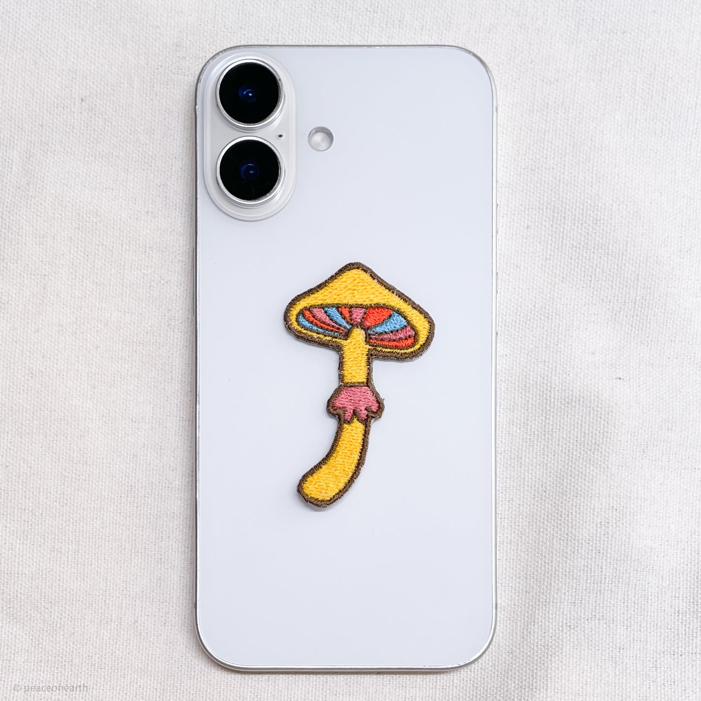 【１枚】きのこ ワッペン アップリケ - Mushrooms  -