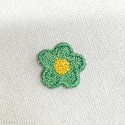 ★New★【18枚セット】花モチーフ　刺繍ミニアイロンワッペン　アップリケ　