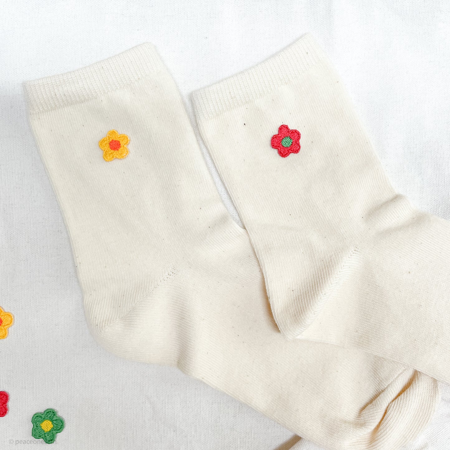 ★New★【18枚セット】花モチーフ　刺繍ミニアイロンワッペン　アップリケ　