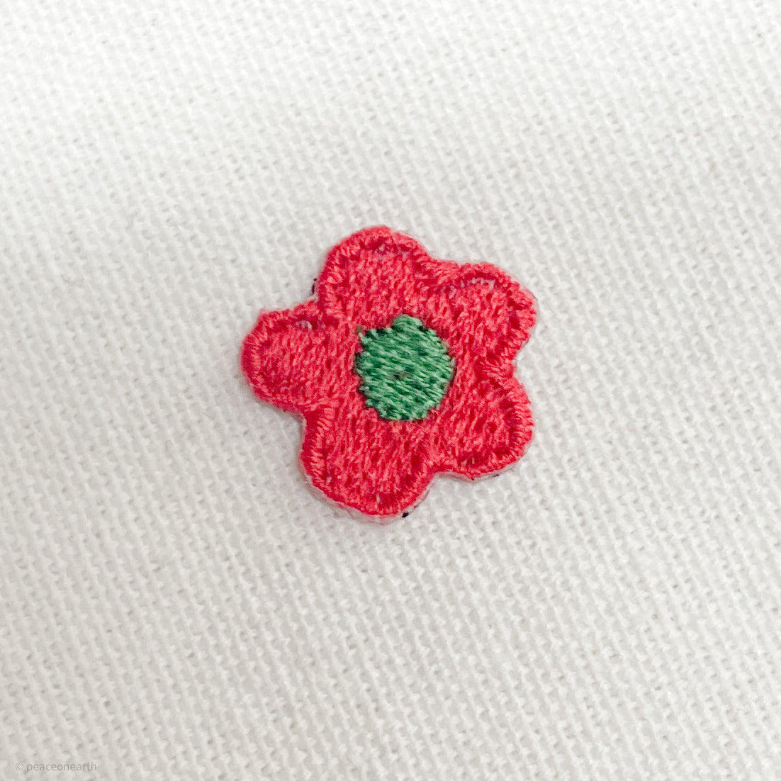 ★New★【18枚セット】花モチーフ　刺繍ミニアイロンワッペン　アップリケ　