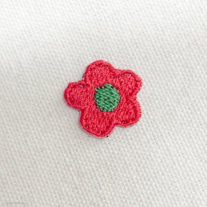 ★New★【18枚セット】花モチーフ　刺繍ミニアイロンワッペン　アップリケ　