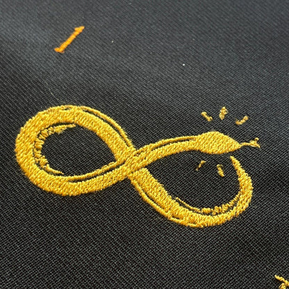 爬虫類　ヘビ　ナーガ　シンボル   単品　刺繍データ販売 snake1