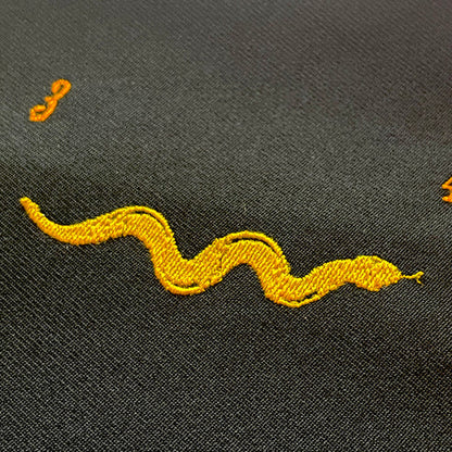 爬虫類　ヘビ　ナーガ　シンボル   単品　刺繍データ販売 snake3