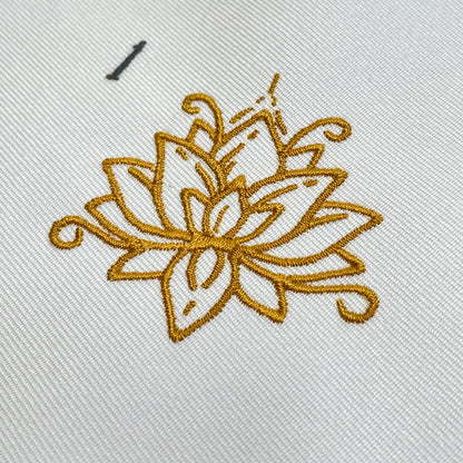 花　蓮　スピリチュアル シンボル 単品 刺繍データ販売 flower1